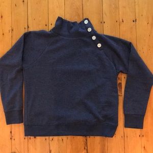 J.Crew Navy Sweatshirt with buttons